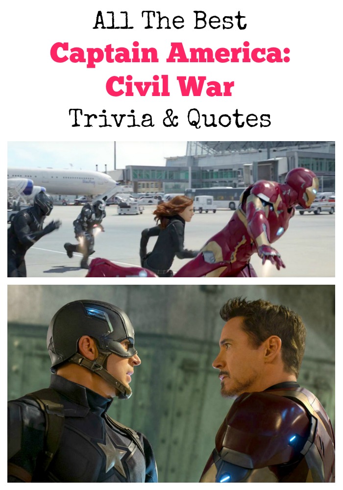 All The Best Captain America: Civil War Trivia And Quotes