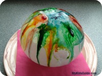 Ice Ball Painting Preschool craft