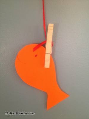 Indoor fishing ice game for kids: great winter game