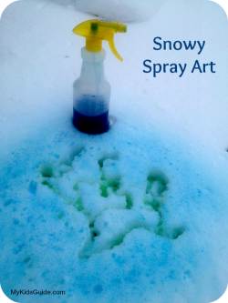 Snowy Spray Art