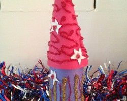 4th of July Craft for Kids: Patriotic Rockets