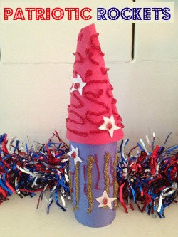 4th of July Craft for Kids: Patriotic Rockets