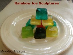 Rainbow Ice Sculptures for Kids