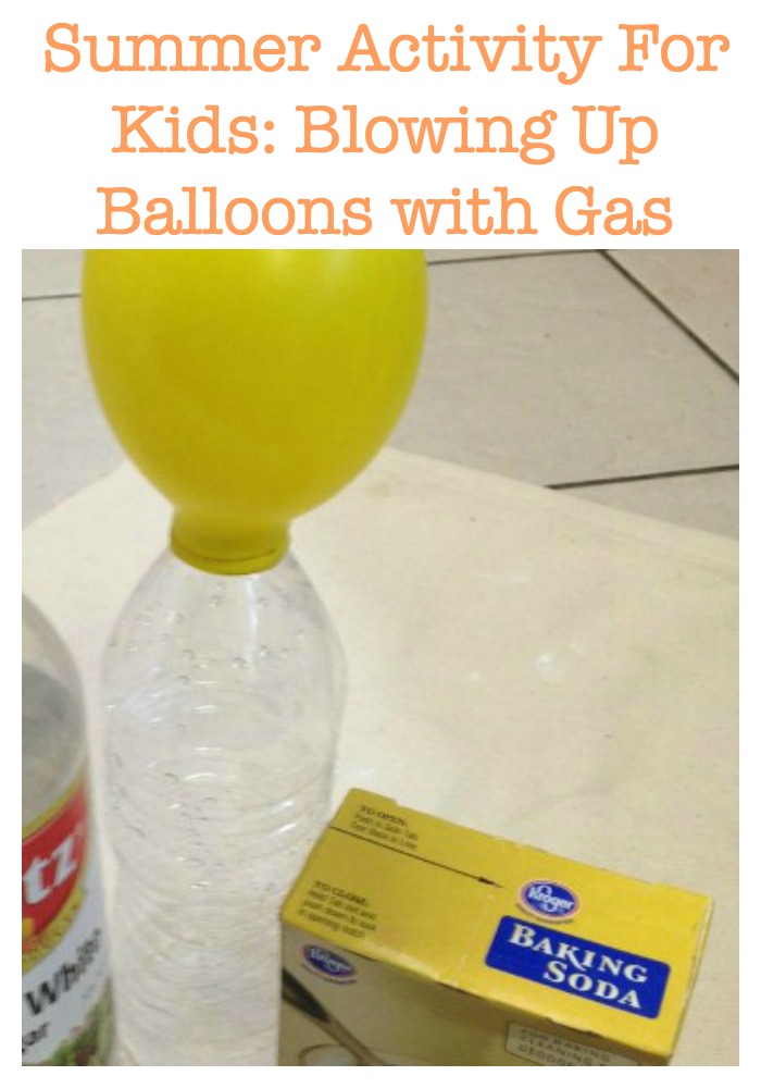 This fun summer science activity for kids will have them cracking up at the idea of using gas to blow up a balloon! It's easy to do and fun for everyone!