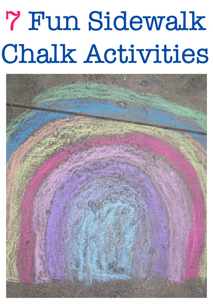 If you have a box of sidewalk chalk but aren’t really sure what to do with it, take a look below at 7 fun ways to use sidewalk chalk in your summer fun activities.