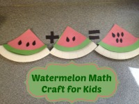 Watermelon Math Craft for Kids