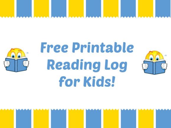 Free Printable Reading Log for Kids