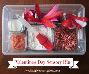 Valentine's Day Sensory Bin Craft for Kids