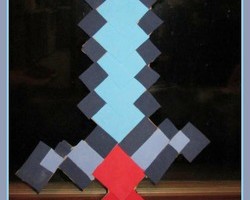 MineCraft-Foam-Diamond-Sword