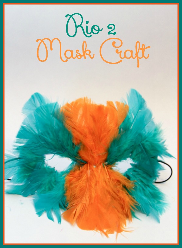 Rio2 Mask Craft For Kids: Feather Mask