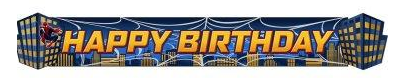 Birthday Banner Spiderman Party Supplies for Kids