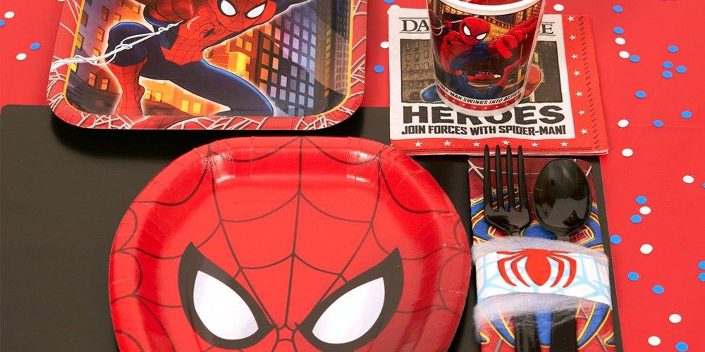 Birthday Express Party in a Box Spiderman Party Supplies for Kids