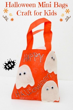 Mini Halloween Bag Craft for Kids
