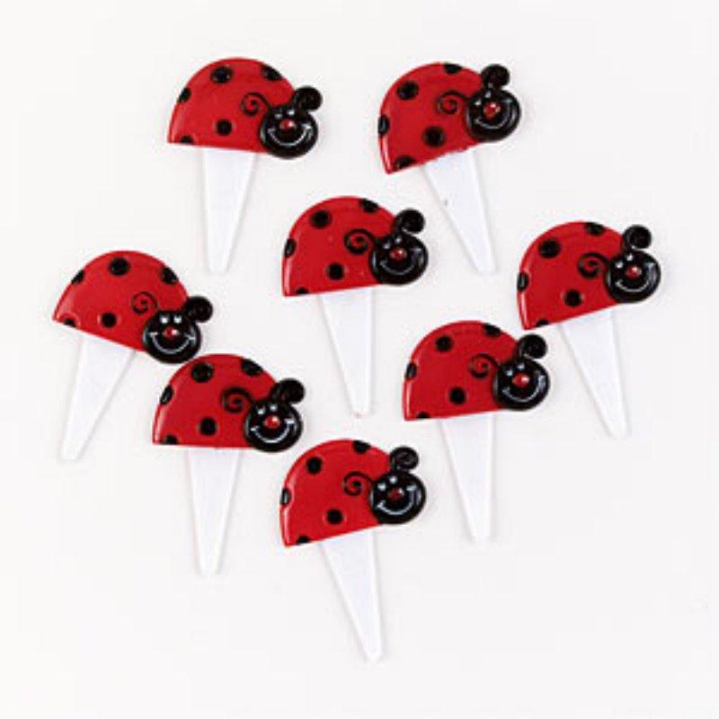 Ladybugs Food Picks: Ladybug First Birthday Party Decorations for Your Little Lady!
