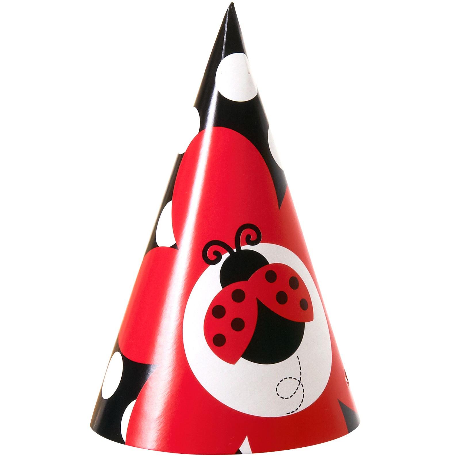 LadyBug Fancy Cone Hats: Ladybug First Birthday Party Decorations for Your Little Lady!