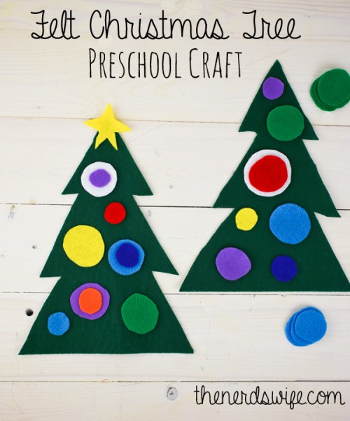 Christmas Crafts for Kids: Felt Christmas Trees