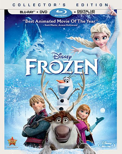 Frozen BluRay DVD Disney's FROZEN Toys For 1 Year Olds