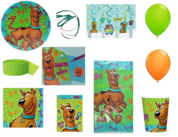 Scooby Doo Party Supplies 3rd Birthday 8 Guest Table Decorations and Balloon ... 