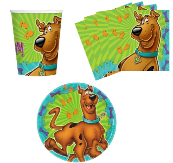 Scooby Doo Supplies Set Cups Plates Napkins Scooby Doo Party Supplies