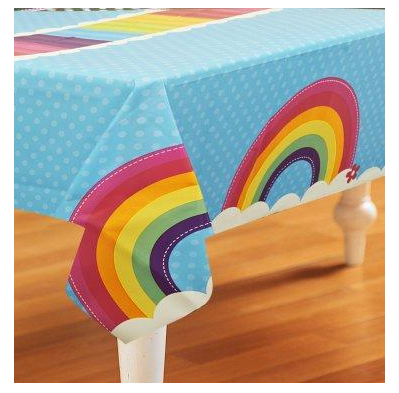 Rainbow Tablecloth Rainbow Party Supplies