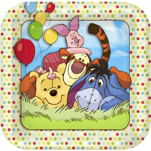 Winnie The Pooh Paper Plates Winnie the Pooh Party supplies for Kids