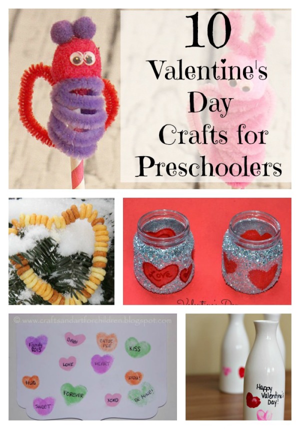 Looking for a few fun Valentine's Day crafts for preschoolers to make with your little ones? Check out ten of our favorites from amazing bloggers!