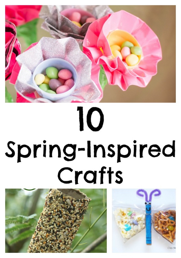 Say so-long to dreary Old Man Winter with these 10 darling spring crafts for kids! They're perfect for both indoor and outdoor family crafting time. 