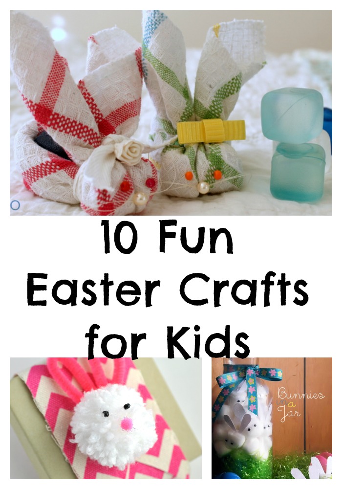 Looking for fun Easter crafts for kids to help get them ready for the arrival of the big fluffy Mr. Cottontail himself? Check out these 10 fun DIY ideas!