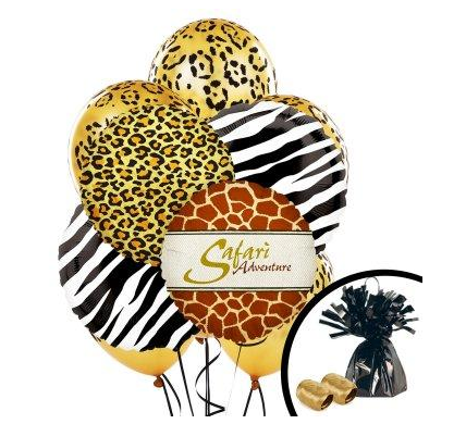 Safari Balloons Monkey Kingdom Party Supplies