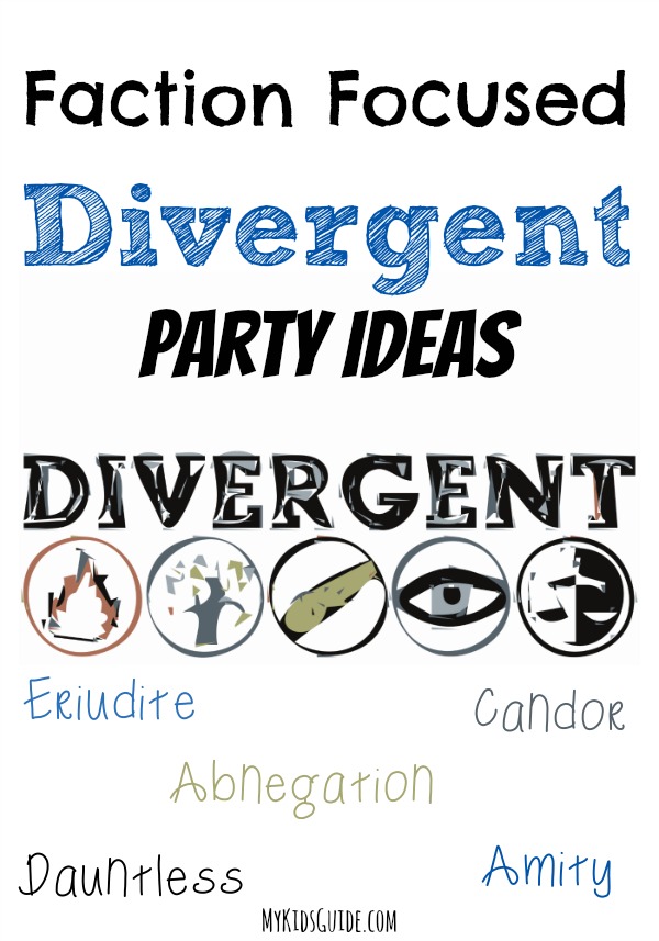 Looking for a cool party idea for teens? Check out our faction-focused Divergent party ideas and DIY party games! Which faction will your guests choose?