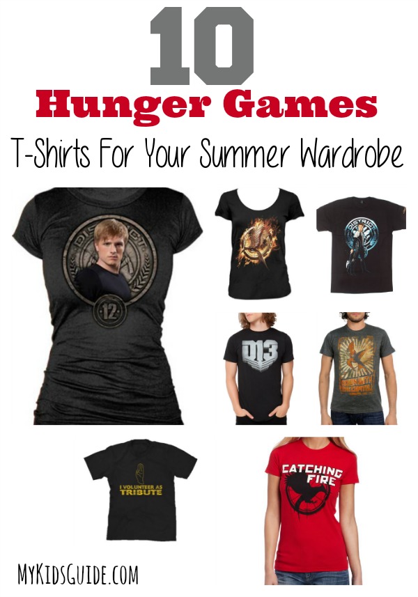 Show your solidarity and love for Katniss while awaiting Mocking Jay 2 with these 10 Hunger games t-shirts that are perfect for your summer wardrobe!