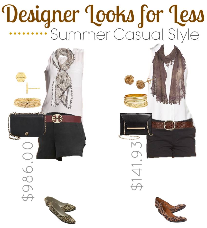 Get a classy black & brown casual summer teen fashion designer look for less! A few swaps can save you hundreds of dollars yet still make you look classy!