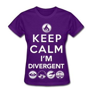 Keep Calm Im Divergent: Divergent Themed T-Shirts Teen Summer Fashions