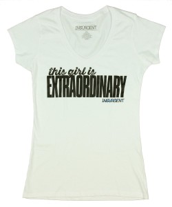 This Girl Is Extraordinary Insurgent TShirt Divergent Themed T-Shirts Teen Summer Fashions