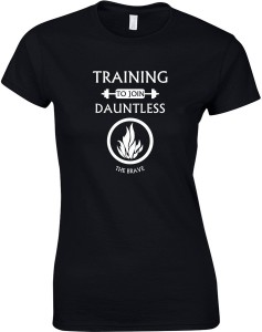 Training To Be Dauntless Divergent Themed T-Shirts Teen Summer Fashions