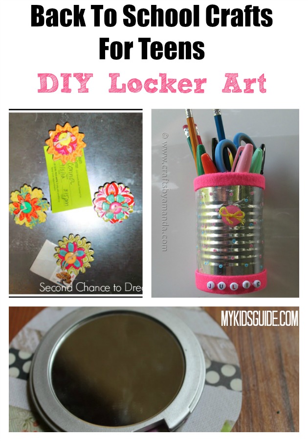 Ditch the drab steely look and make your locker reflect your personality with these awesome locker art back to school crafts for teens!