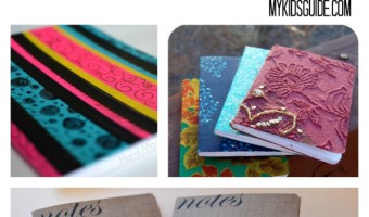 Looking for a fun back to school craft for teens? Check out these DIY notebook covers that take your store-bought notebooks from boring to totally YOU!