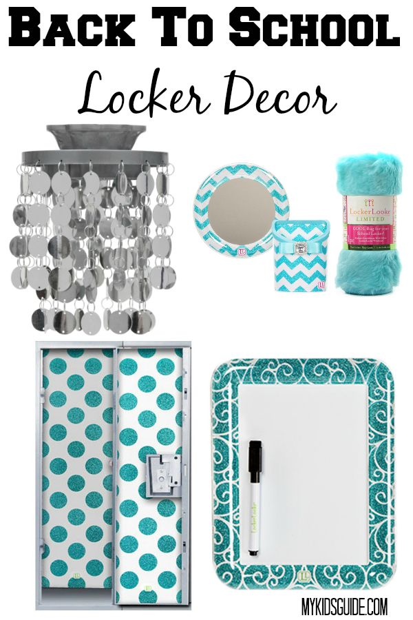 Makeover that drab steely grey tomb with these super hot back to school locker decor ideas for teens! They almost make you WANT to go back to school!