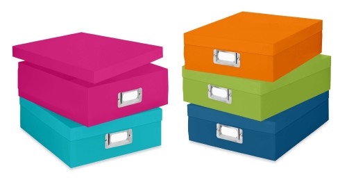 Stylish Dorm Room Organization: Document Boxes