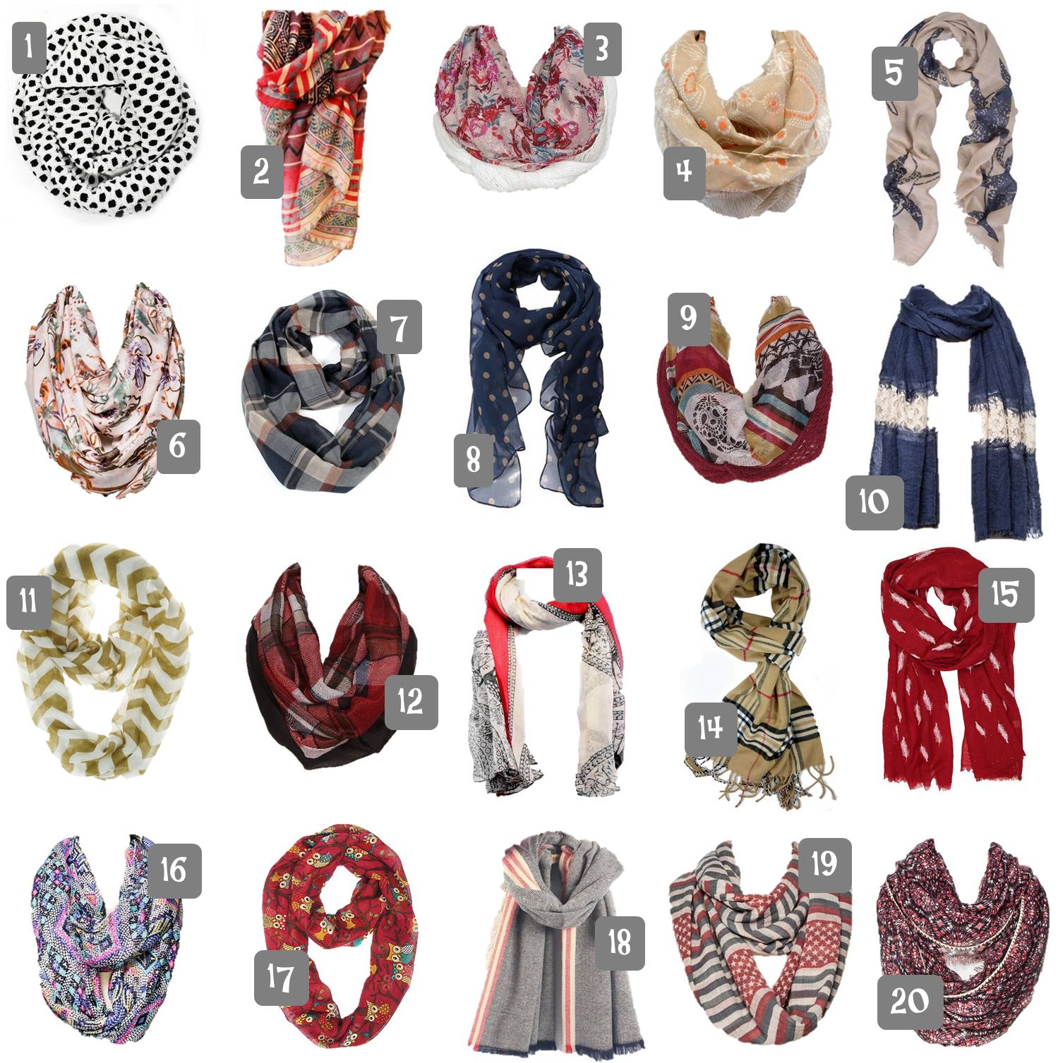 20 Scarves That Are Beyond Adorable Fall Fashion