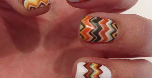 Chevron  Fall Nail Makeover Ideas For Teens