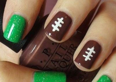 Football Nails  Fall Nail Makeover Ideas For Teens