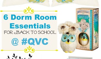 Get fabulous dorm room essentials on any budget at QVC with their QCard that lets you spread the cost over three monthly payments! Check out our favorites!
