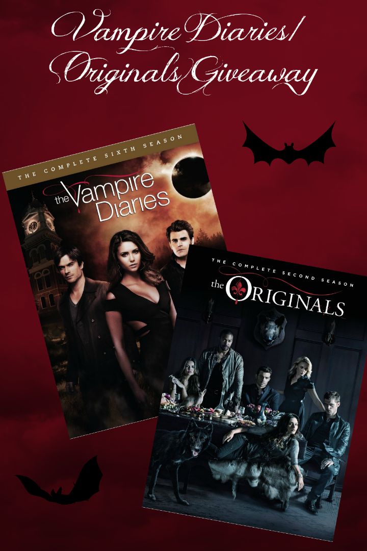 Today we have some really fun Vampire Diaries and Originals stuff for you, including a giveaway where you'll have a chance to win either the 6th season of the Vampire Diaries or the 2nd season of the Originals on DVD. Which will the winner get? It's a surprise!