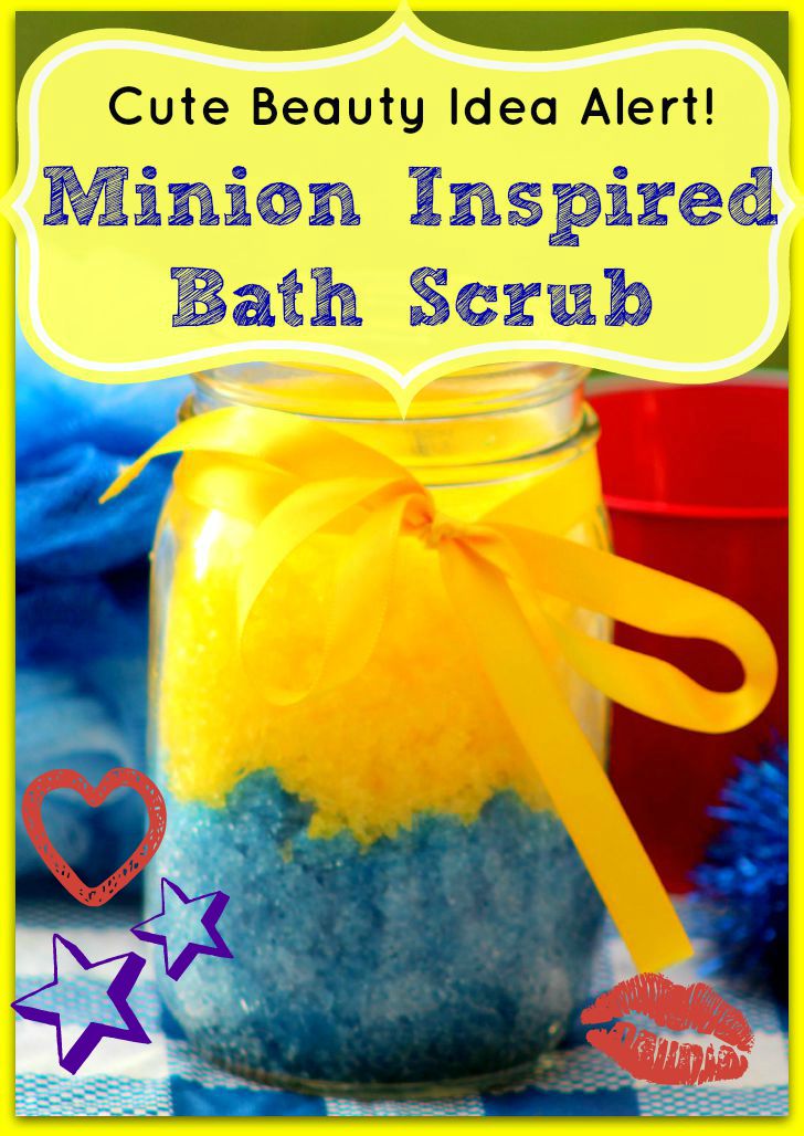 Perk up your summer beauty routine with this adorable DIY Minion Scrub inspired by the movie. This hydrating scrub is cheap to make and makes a great gift!