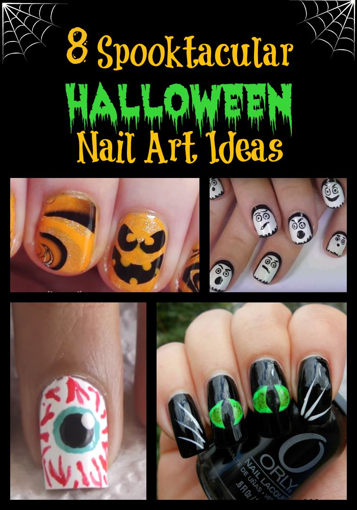 Check out our round-up that includes 8 different spooky and cute Halloween nail art designs that teens will love.