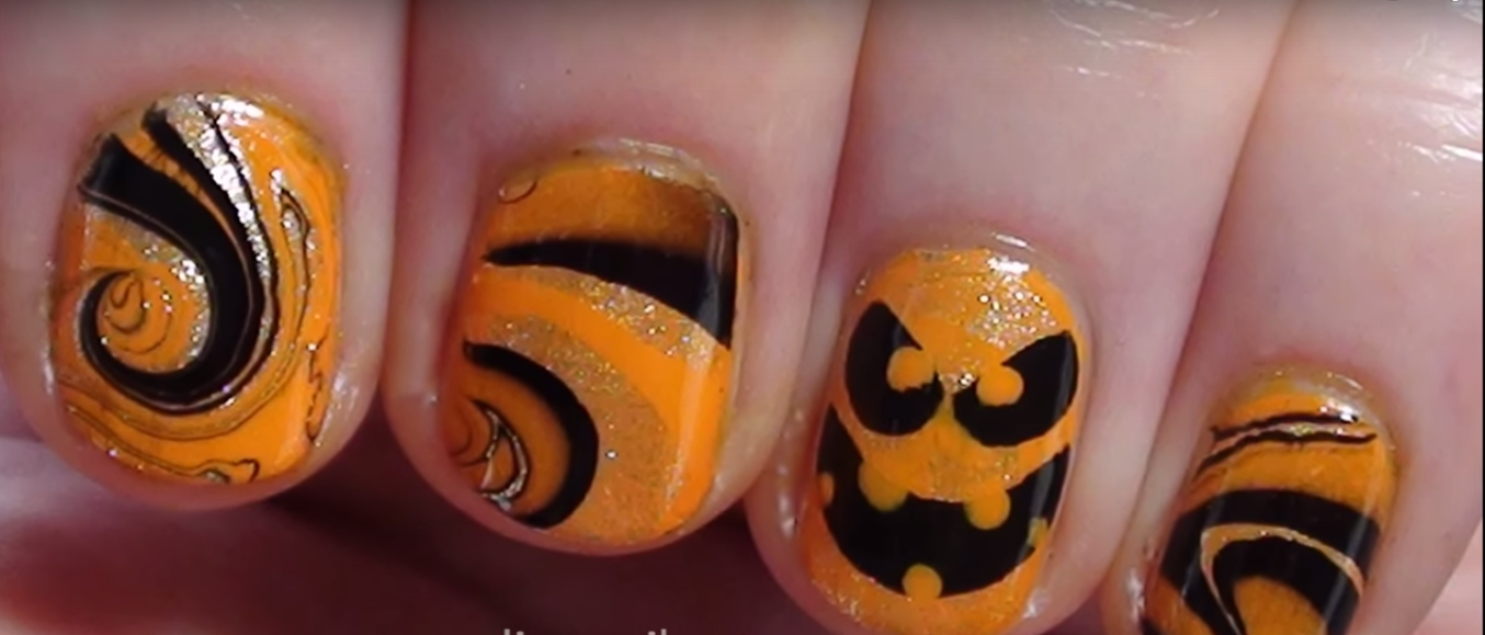 1. Halloween Pumpkin Nail Art Tutorial - wide 8