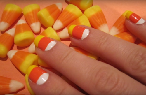 1. Candy Corn Nails: 10 Sweet and Spooky Designs for Halloween - wide 4