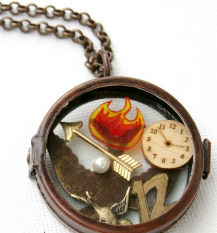 Movie Inspired crafts for teens Hunger Games Locket