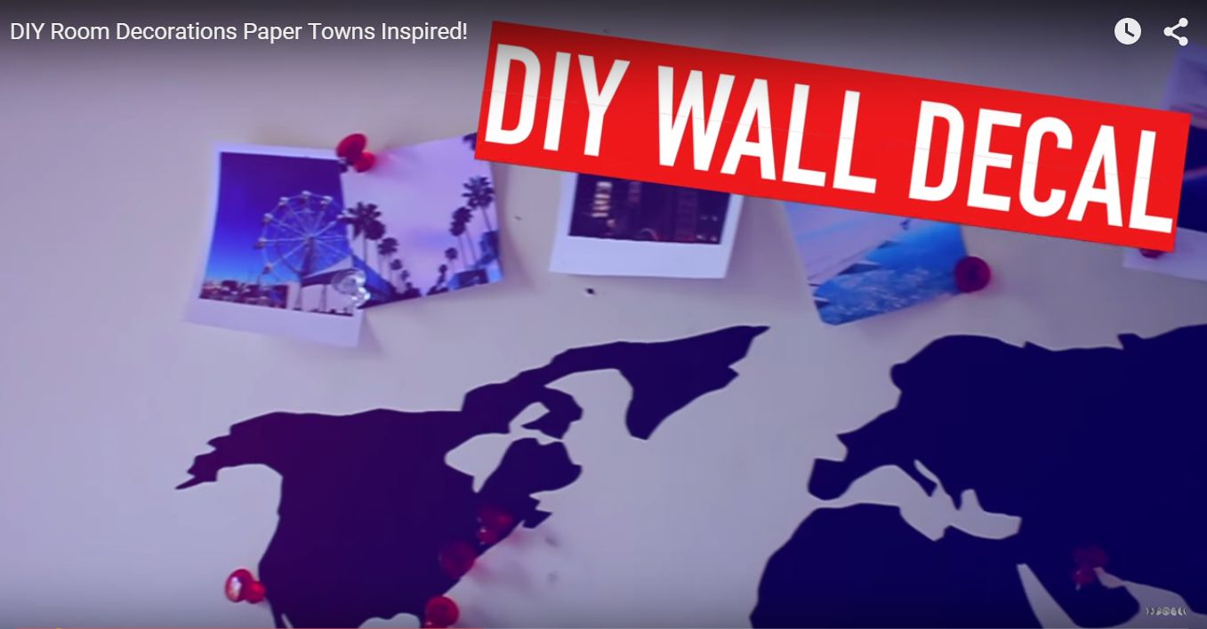 paper towns instagram wall decal Movie Inspired crafts for teens 